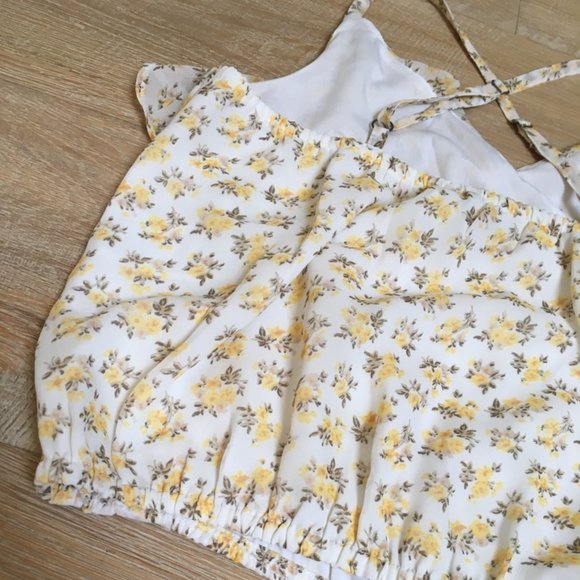 Hollister Yellow Floral Tank Top - Picture 4 of 4